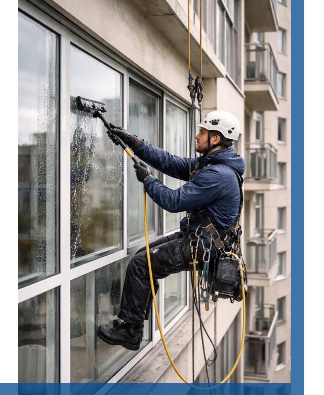 Мойка балконного остекления в Усинске от 3583 р. | ВЫСОТНИК-Снс