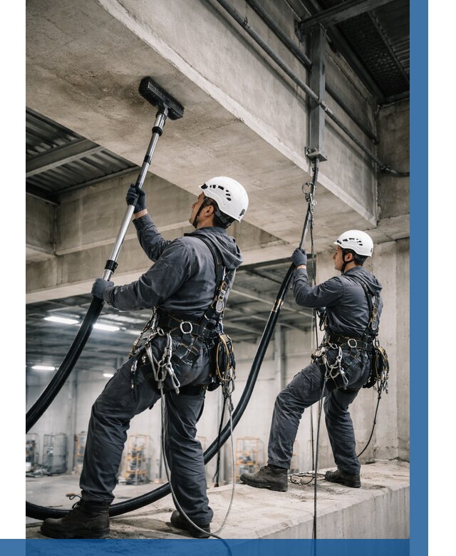 Обеспыливание потолочных конструкций в Усинске от 256 р. |ВЫСОТНИК-Снс