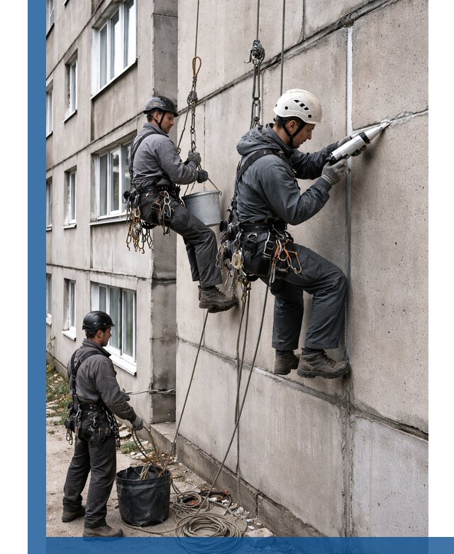 Герметизация межпанельных швов в Усинске с гарантией герметичности