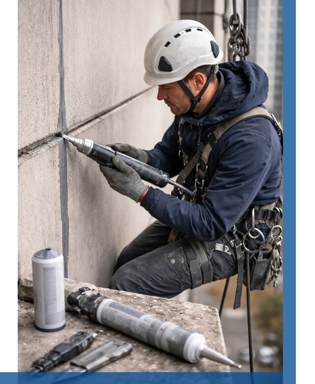 Вторичная герметизация швов в Усинске от 461 р. | ВЫСОТНИК-Снс