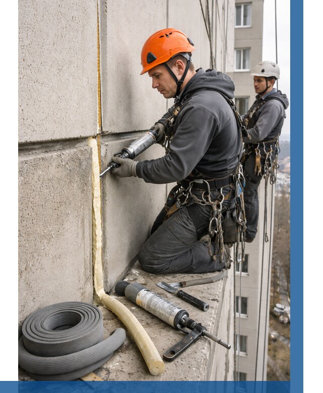 Теплый шов межпанельные швы в Усинске от 717 р. | ВЫСОТНИК-Снс