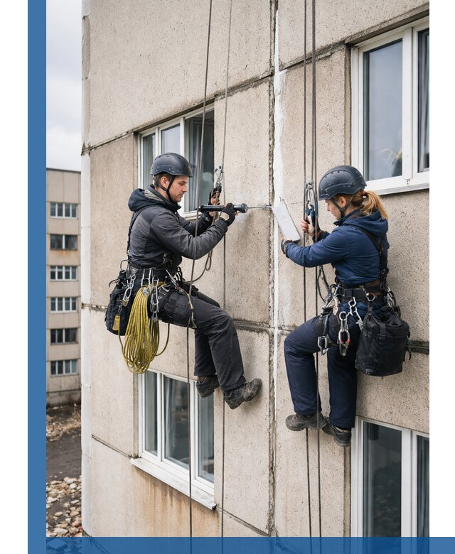 Герметизация межпанельных швов тёплым швом в Усинске