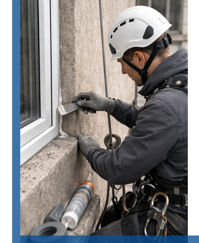 Герметизация монтажных швов окон в Усинске с гарантией качества