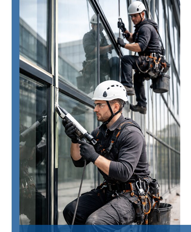 Герметизация витражных швов в Усинске для зданий и фасадов