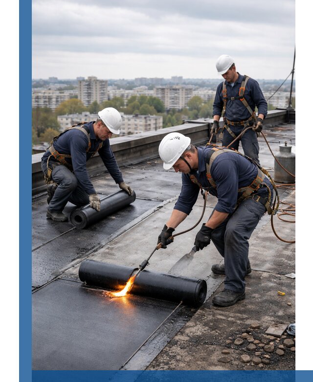 Ремонт наплавляемой кровли в Усинске качественно и надежно