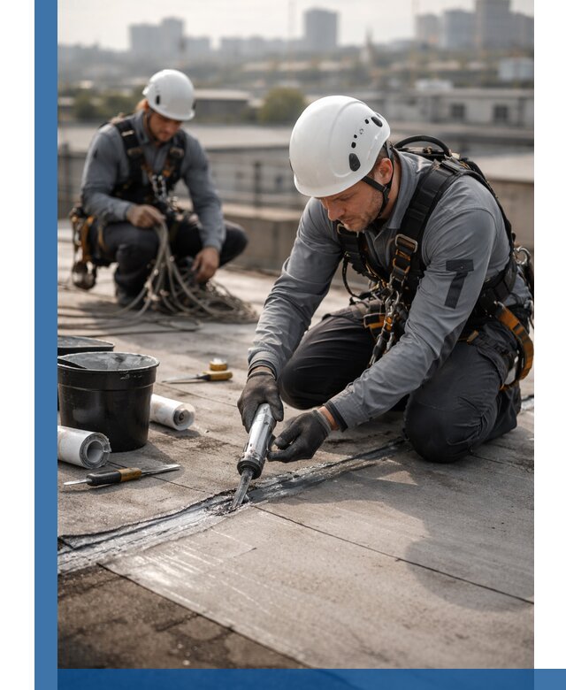 Аварийное и капитальное устранение протечек кровли в Усинске