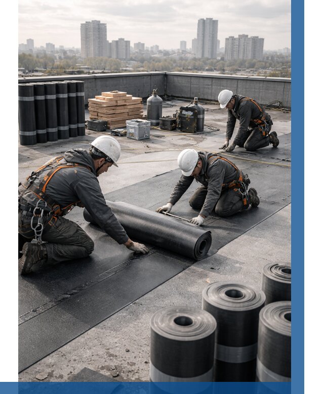 Монтаж мягкой кровли под ключ в Усинске от 461 р. | ВЫСОТНИК-Снс