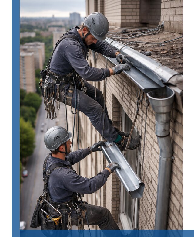 Ремонт водосточных желобов в Усинске, быстро и качественно