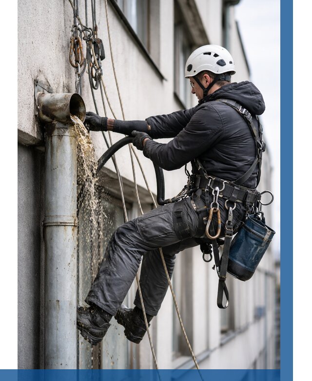 Прочистка водосточных труб в Усинске от 3583 р. | ВЫСОТНИК-Снс