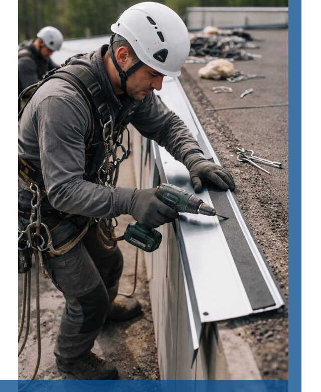 Монтаж капельника на кровле в Усинске от 307 р. | ВЫСОТНИК-Снс