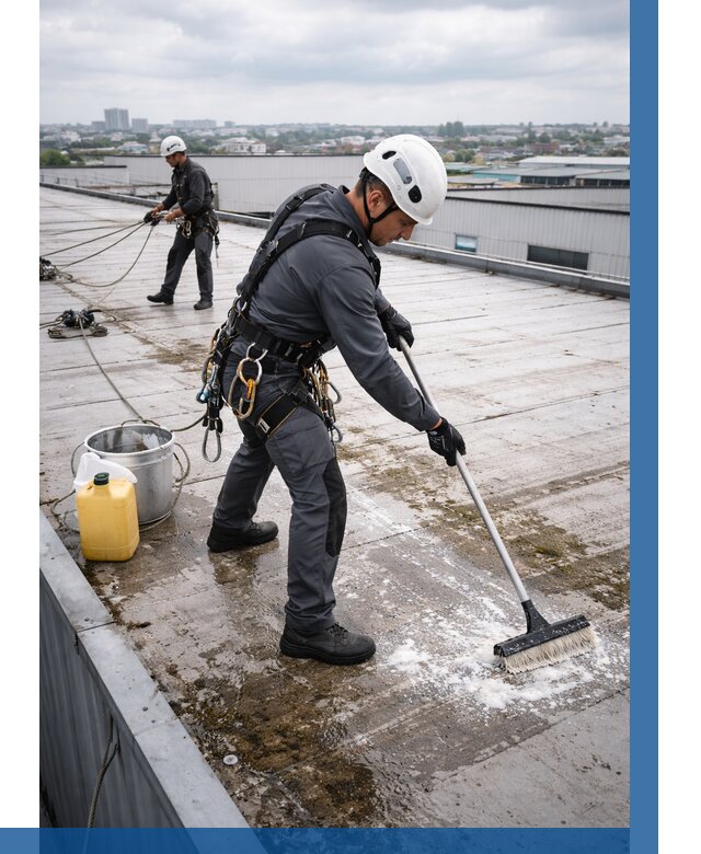 Очистка крыши по графику в Усинске от 7679 р. | ВЫСОТНИК-Снс