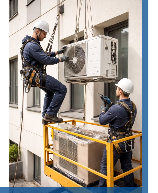 Демонтаж внешнего блока кондиционера в Усинске от 3583 р. | ВЫСОТНИК-Снс