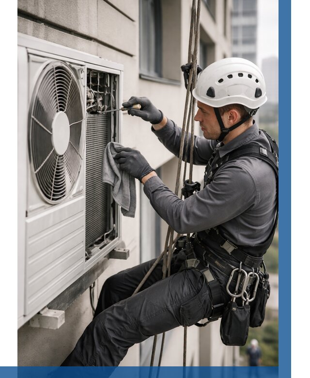 Обслуживание внешнего блока кондиционера в Усинске от 2764 р.ВЫСОТНИК-Снс