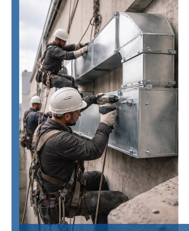 Профессиональный монтаж вентиляционных коробов в Усинске под ключ