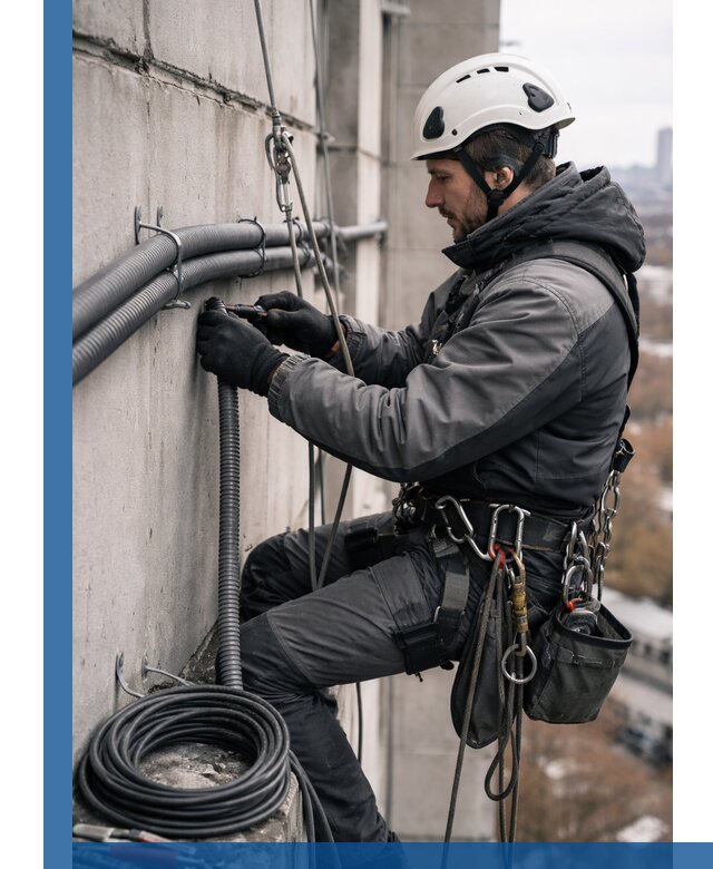 Профессиональный монтаж гофры для кабеля в Усинске с гарантией