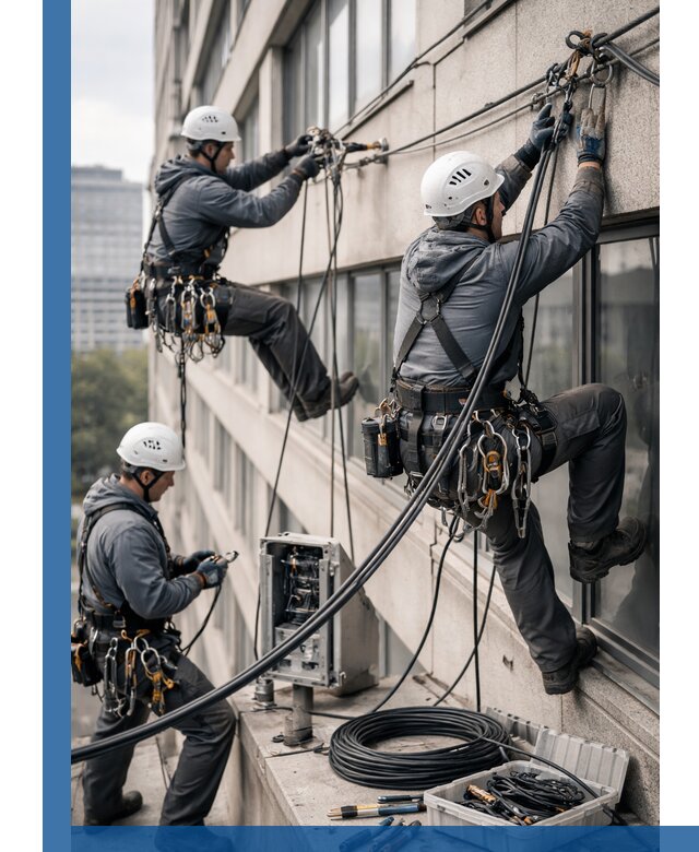 Прокладка оптоволоконного кабеля в Усинске под ключ с тестированием