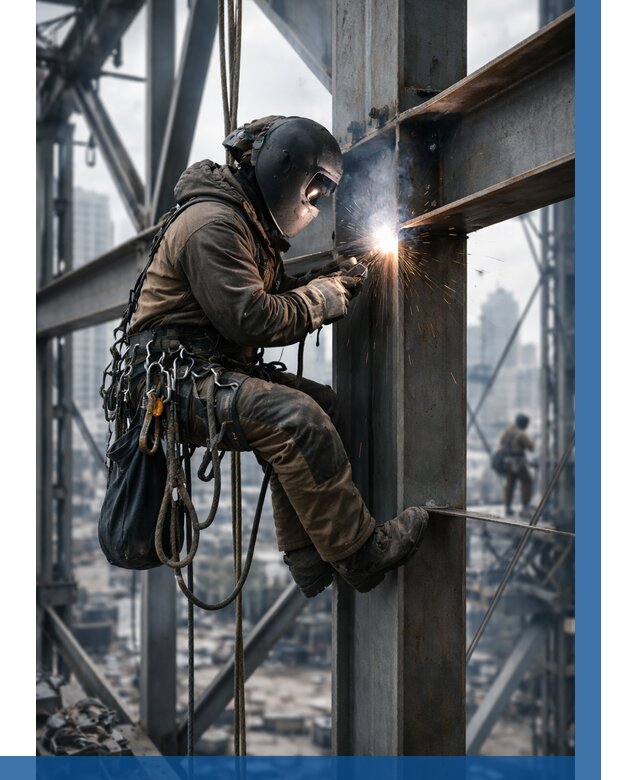 Высотные сварочные работы в Усинске от 3583 р. | ВЫСОТНИК-Снс