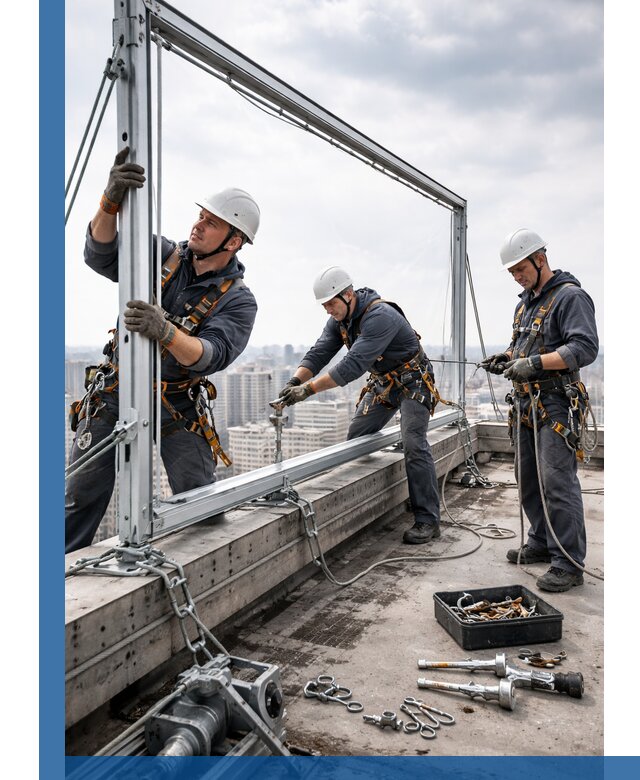 Монтаж крышных рекламных конструкций под ключ в Усинске