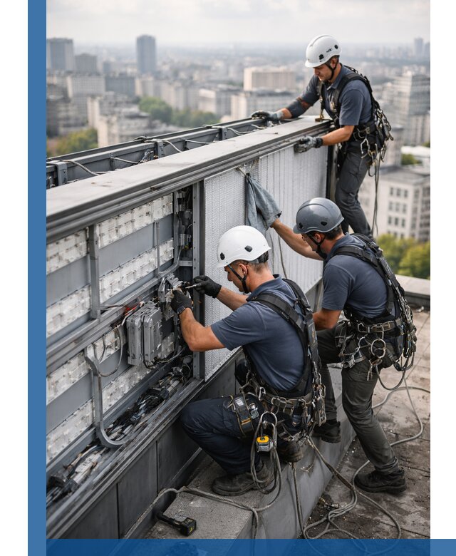 Профессиональное обслуживание крышной рекламы в Усинске под ключ