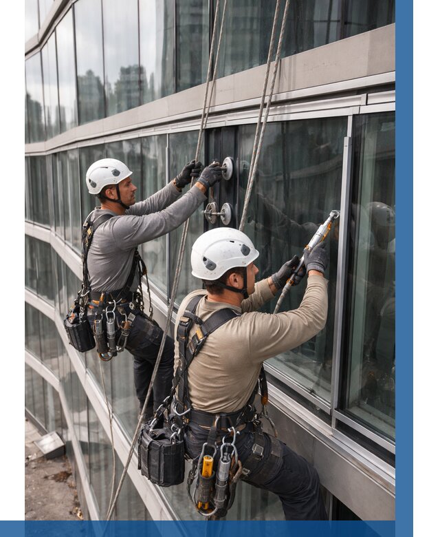 Радиусное остекление фасада в Усинске от 12286 р. | ВЫСОТНИК-Снс