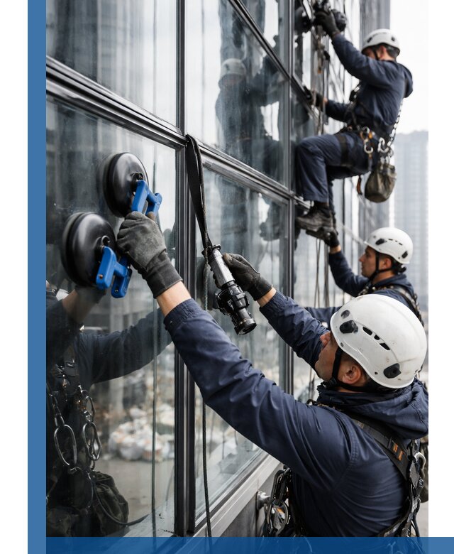 Радиусное остекление фасадов под ключ в Усинске с гарантиями