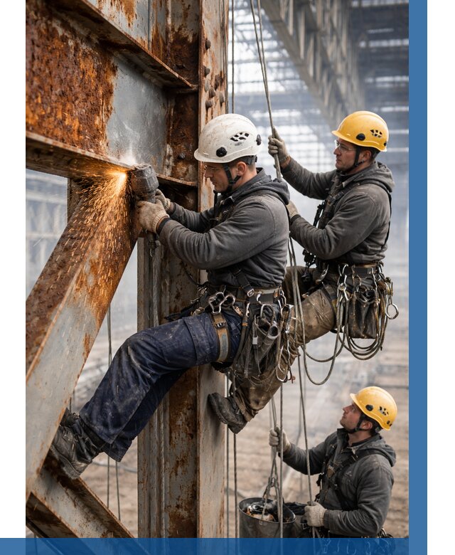 Зачистка металла от ржавчины в Усинске от 358 р. | ВЫСОТНИК-Снс