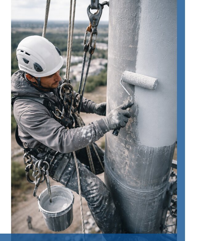 Покраска мачт связи под ключ в Усинске от 870 р. | ВЫСОТНИК-Снс