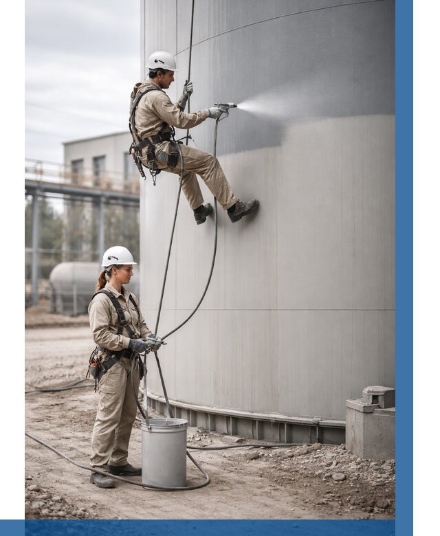 Покраска резервуаров в Усинске от 1229 р. | ВЫСОТНИК-Снс — заказать