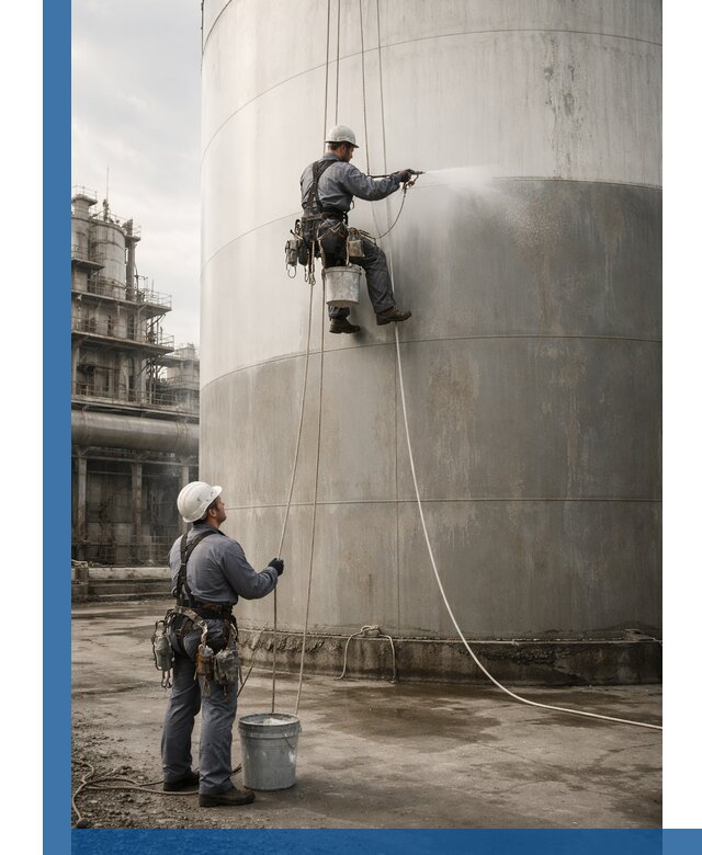 Покраска стальных резервуаров и емкостей в Усинске профессионально