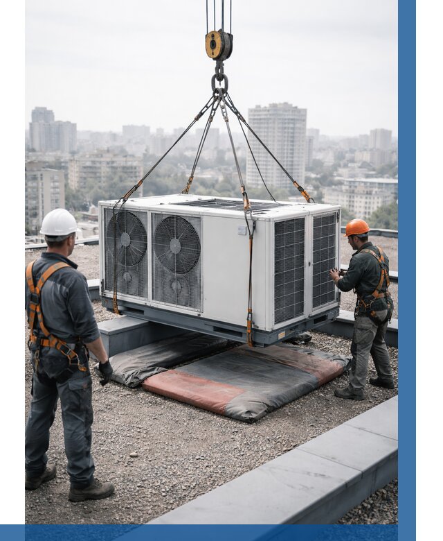 Подъем груза на крышу в Усинске от 5119 р. | ВЫСОТНИК-Снс заказать