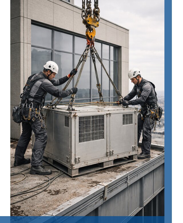 Такелажные работы на высоте в Усинске от 8190 р. | ВЫСОТНИК-Снс