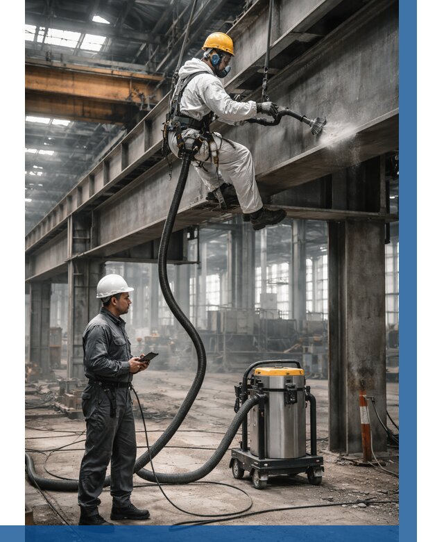 Обеспыливание конструкций в цехе в Усинске от 4300 р. | ВЫСОТНИК-Снс