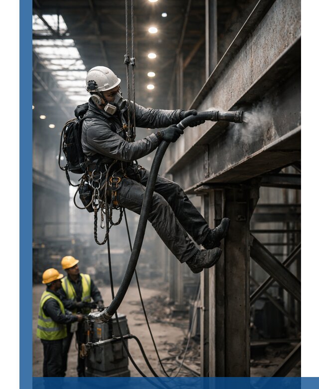 Обеспыливание конструкций в цехах промышленного производства в Усинске