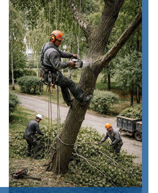 Кронирование деревьев в Усинске от 6655 р. | ВЫСОТНИК-Снс