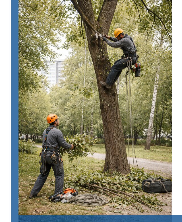 Санитарная обрезка деревьев в Усинске, профессионально и безопасно
