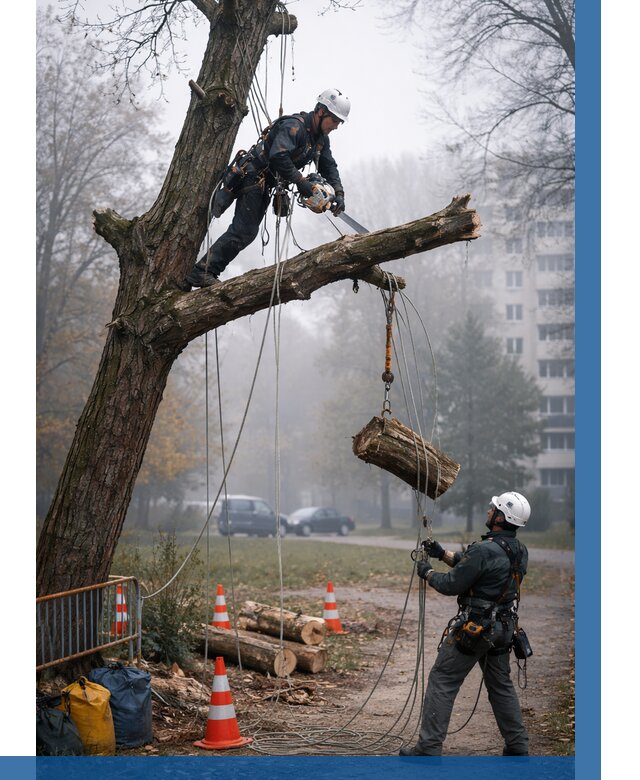 Удаление аварийных деревьев в Усинске от 15357 р. | ВЫСОТНИК-Снс