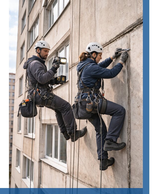 Обследование межпанельных швов в Усинске от 1843 р. | ВЫСОТНИК-Снс