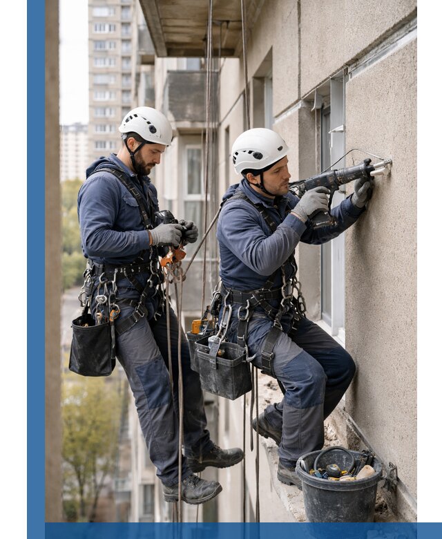 Промышленные альпинисты высотные работы и монтаж в Усинске